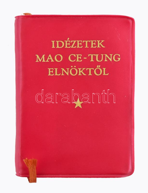 Idézetek Mao Ce-Tung elnöktől. Peking, 1968, Idegen Nyelvű Könyvek Kiadója. Kiadói műbőr borításban.