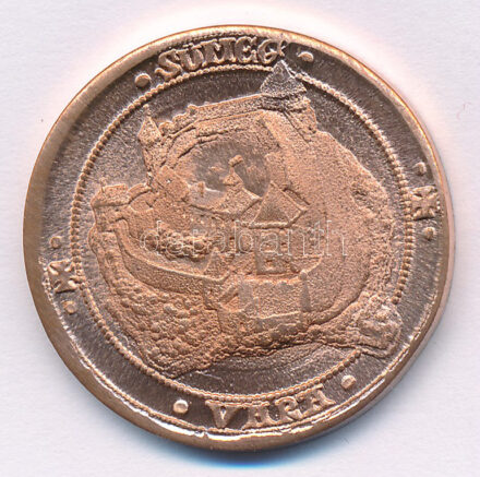 DN 'Sümeg vára' bronz emlékérem (28mm) T:AU