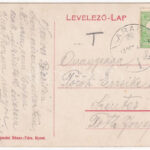 1913 Arad, Városligeti tó a korcsolyapavilonnal, Andrényi pezsgő reklám / lake with ice skating hall, champagne advertisement (EK) - Image 2