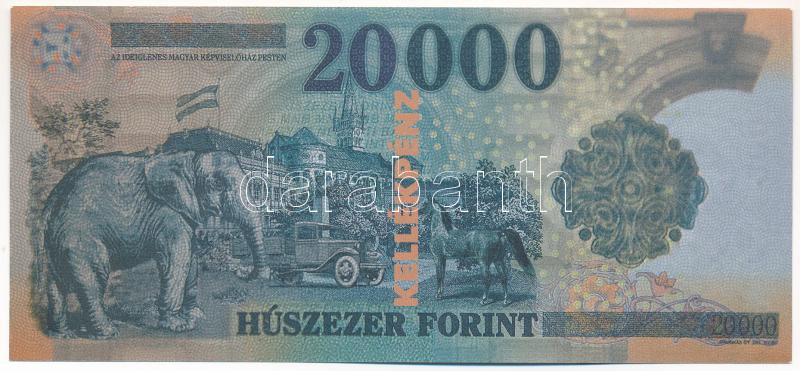 1997. 100.000Ft kellékpénz eltérő oldalakkal T:AU - Image 2