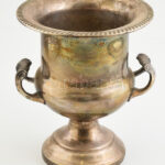 F. B. Rogers Silver Co. ezüstözött pezsgősvödör, kopásokkal, m: 27 cm.