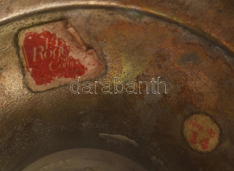 F. B. Rogers Silver Co. ezüstözött pezsgősvödör, kopásokkal, m: 27 cm. - Image 3
