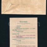 1907 A Nagyváradi Sport-Egylet dísztornájának meghívója, 1907. feb. 07.,a hátoldal a programmal, benne bejegyzésekkel. borítékja, foltos. - Image 2