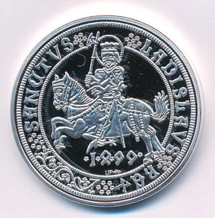 DN 'Magyarok Kincstára - II. Ulászló guldiner, 1499' ezüstözött rézötvözet utánveret, kapszulában (36mm) T:PP