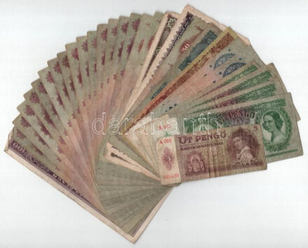 30db-os vegyes Pengő bankjegy tétel T:F,VG