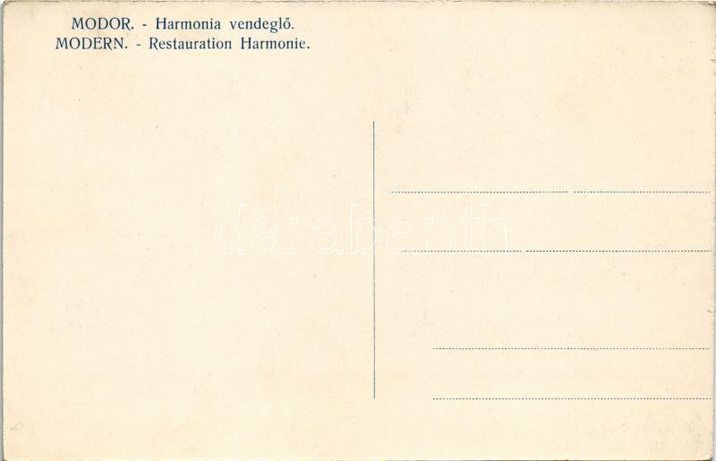 Modor, Modra; Harmónia vendéglő, étterem kertje / restaurant garden - Image 2