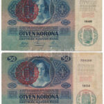 1914. 50K (5x) piros 'MAGYARORSZÁG' felülbélyegzéssel T:F
