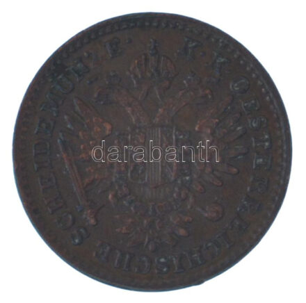 Ausztria 1851A 1/4kr Cu T:AU patina Austria 1851A 1/4 Kreuzer Cu C:AU patina Krause KM#2180