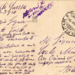 1916 Kobarid, Caporetto; La Piazza, Gostilna Mesnica, Gostilna pri Studeneu / main square, restaurant, soldiers + 'POSTA MILITARE 36 DIVISIONE' - Image 2