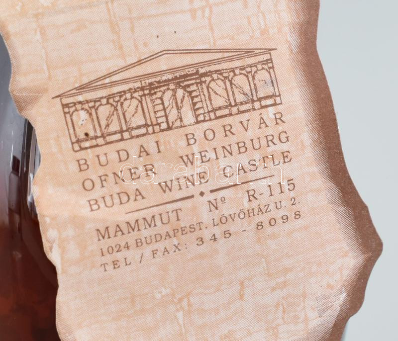 1997 Tokaji furmint díszüveges bor, fújt üveg szarva figurával Bontatlan palack - Image 2