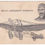 1909 Budapest, Bleriot repülőgépével Budapesten. Biró A. kiadása (EM)