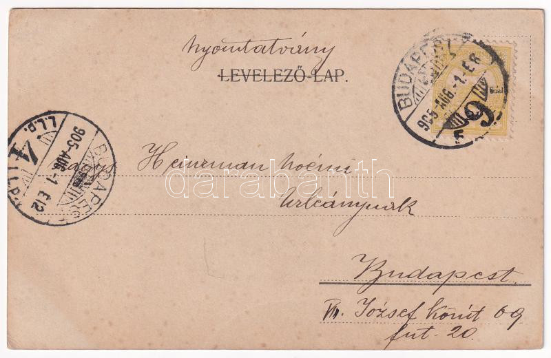 1905 Budapest, Ex Lex. A nagyemberek, a Magyar Színház revü előadása / Hungarian theater's revue performance (EK) - Image 2