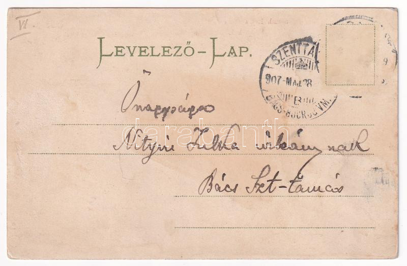 1907 Budapest V. Kossuth Lajos utca. Kl.V. Bp. 18. Montázs hölgyekkel és urakkal (Rb) - Image 2