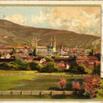 1913 Pécs, Fünfkirchen; látkép. litho s: H. Deininger (r)