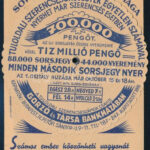Gorzó és Társa Bankház sorsjegy reklámlap, forgatható mechanikus résszel, 14x9 cm - Image 2