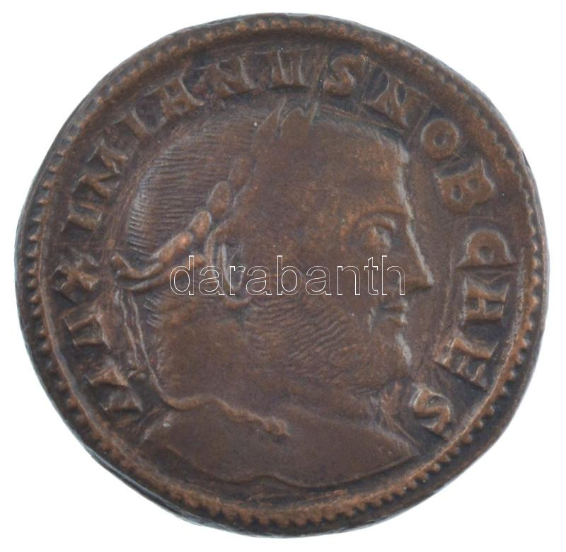 Római Birodalom / Aquileia / Galerius 302-303. Follis (10,20g) T:XF / Roman Empire / Aquileia / Galerius 302-303. Follis 'MAXIMIANVS NOB CAES / SACRA MONET AVGG ET CAESS NOTR - VI - AQ gamma' (10,20g) C:XF RIC VI 36b