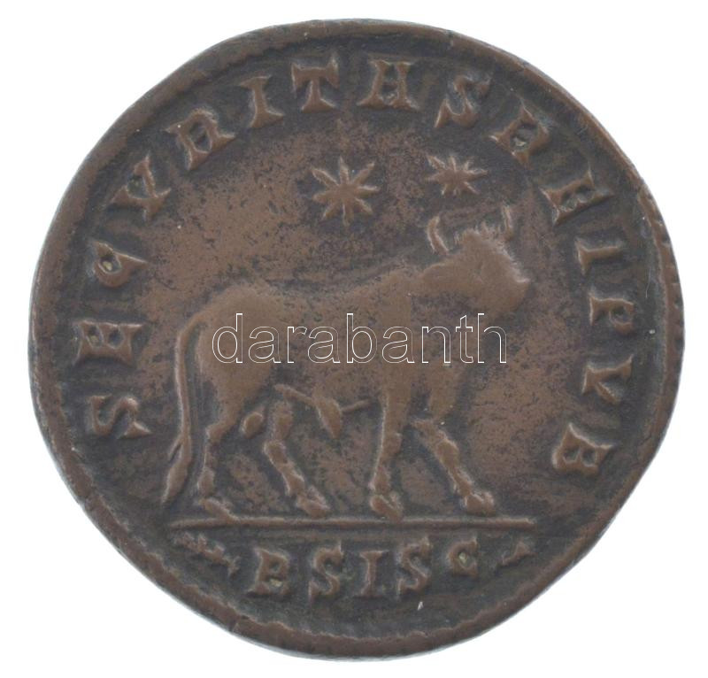 Római Birodalom / Siscia / II. Julianus 360-363. dupla Maiorina (8,31g) T:XF,VF / Roman Empire / Siscia / Julian II 360-363. double Maiorina 'DN FL IVLI-ANVS PF AVG / SECVRITAS EIPVS - BSISC' (8,31g) C:XF,VF RIC VIII 418 - Image 2