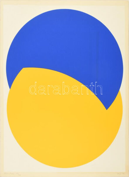 Fajó János (1937-2018): Körmetszés, 1976. Szitanyomat, papír, jelzett, számozott (28/28). 66,5×49,5 cm. Gyűjtői ritkaság, korai nyomat az 1980-as nagy példányszámban és kisebb méretben is kiadott grafikából! Lapszéli apró