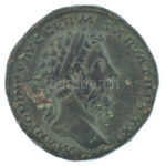 Római Birodalom / Róma / Marcus Aurelius 176-177. Sestertius bronz (26,61g) T:XF patina / Roman Empire / Rome / Marcus Aurelius 176-177. Sestertius bronze 'M ANTONINVS AVG GERM SARM TR P XXXI / LIBERALITAS AVG VII IMP VIII COS III PP - S-C'