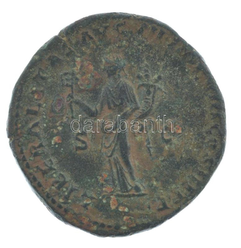 Római Birodalom / Róma / Marcus Aurelius 176-177. Sestertius bronz (26,61g) T:XF patina / Roman Empire / Rome / Marcus Aurelius 176-177. Sestertius bronze 'M ANTONINVS AVG GERM SARM TR P XXXI / LIBERALITAS AVG VII IMP VIII COS III PP - S-C' - Image 2