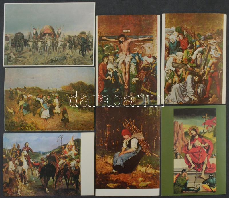 MŰVÉSZET - Kb. 100 db modern motívum képeslap / ART - Cca. 100 modern motive postcards