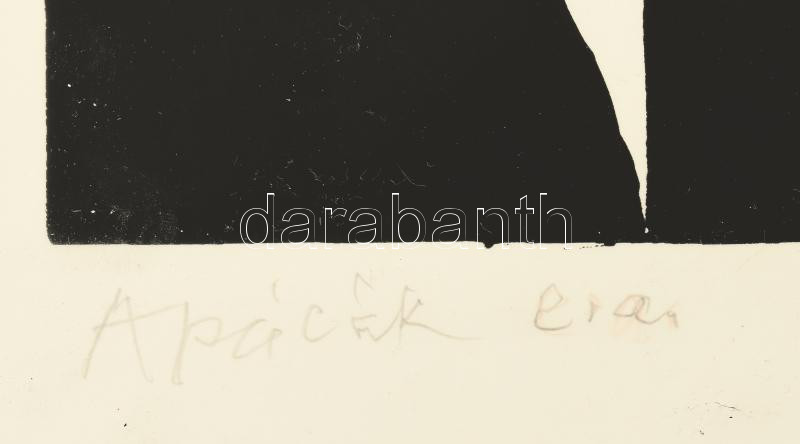 Lux Antal (1935-): Apácák, 1970. Szitanyomat, papír. Jelzett és datált (A Lux 70), művészpéldány e.a jelzéssel. 51x40 cm. Magyarországon nagyon ritka klasszikus pop art alkotás, a művész Nyugat-Németországban alkotta! / Antal Lux - Image 3