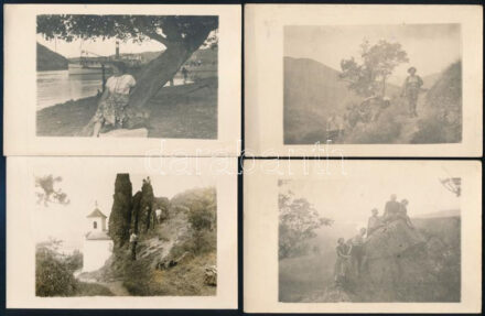 Cca. 1950. 10 db fotó, kirándulások. 9x14 cm