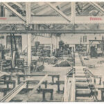 Resicabánya, Resita; vasgyár belső, adjustage. Kiadja Neff Antal / iron works interior, factory (Rb)