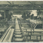 1914 Resicabánya, Resita; vasgyár belső, kikészítő. Kiadja Weisz Adolf / Adjustage / iron works interior, factory