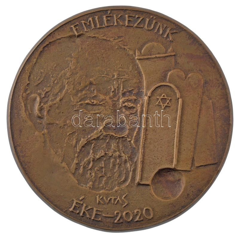 Kutas László (1936-) 2020. 'Beck Ö. Fülöp szobrász és éremművész 1873-1945 / Emlékezünk ÉKE (Éremkedvelők Egyesület) - 2020' sorszám nélküli bronz emlékérem (minta?)(91mm) T:AU / Hungary 2020. 'Fülöp Beck Ö. sculptor and - Image 2