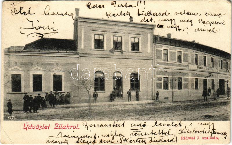 1908 Zilah, Zalau; Ridwal J. szálloda / hotel (EB)