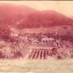 1902 Trencsénteplic, Trencianske Teplice; látkép. Edgar Schmidt kiadása / general view, spa (Rb)