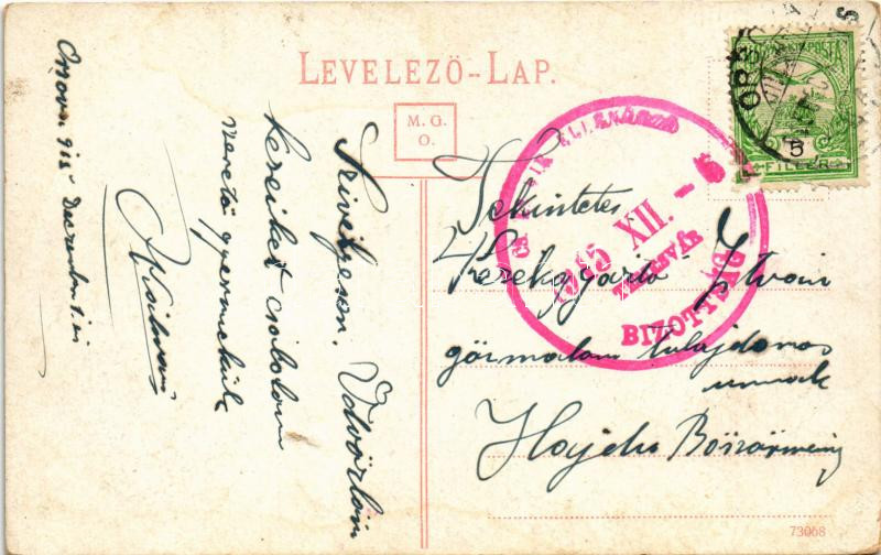 1915 Herkulesfürdő, Baile Herculane; Gyógyterem / Cursalon / spa, bath (b) - Image 2