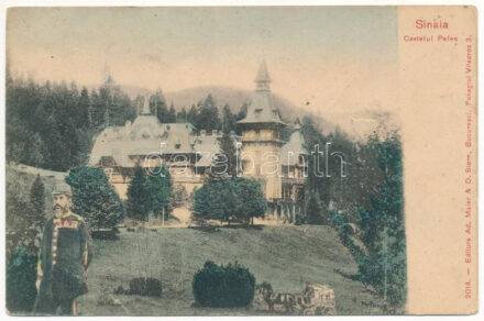 Sinaia, Castelul Peles. Ad. Maier & D. Stern, montage with Carol I of Romania (hole)