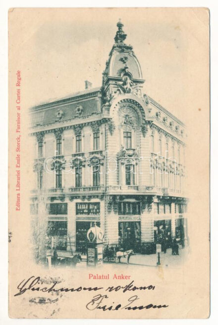 1899 (Vorläufer) Bucharest, Bukarest, Bucuresti, Bucuresci; Palatul Anker (demolished in 1939) (Rb)