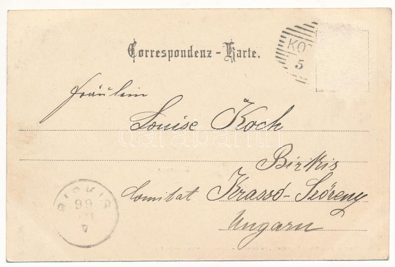 1899 (Vorläufer) Kitsman, Kotzmann (Bukovina, Bukowina); street. Leon König Czernowitz No. 164.(Rb) - Image 2