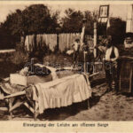 1918 Braila (?), Einsegnung der Leiche am offenen Sarge / Romanian Orthodox funeral, consecration of the corpse in the open coffin (fl)