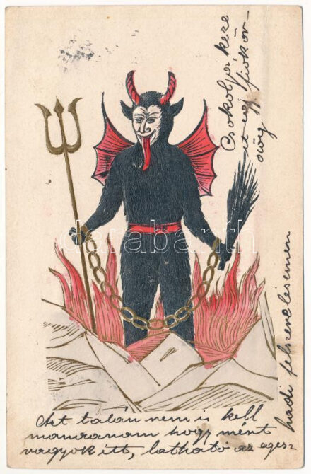 Dombornyomott krampusz / Embossed Krampus (fl)