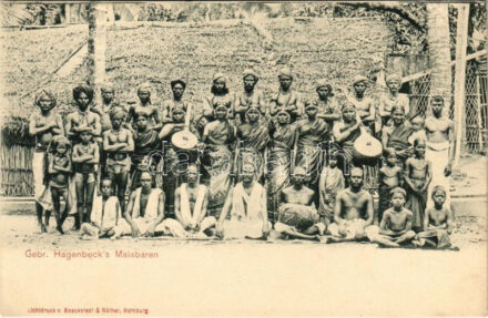 Gebr. Hagenbeck's Malabaren / Emberi állatkert, cirkuszi látványosság, indiaiak / human zoo, circus, Indian people (EK)