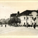 Budapest II. Széna tér, Régi Szent János kórház, villamos. photo