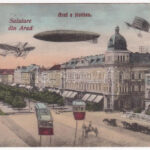 1910 Arad, a jövőben montázs / in the future montage (Rb)