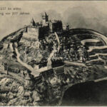 1907 Trencsén, Trencín; a vár 237 évvel ezelőtt. Wertheim Zsigmond kiadása / castle 237 years ago