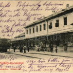 1905 Székelykocsárd, Székely-Kocsárd, Kocsárd, Lunca Muresului; vasútállomás, vonat. Adler fényirda / railway station, train (EK)