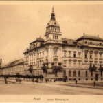Arad, József főherczog út, takarékpénztár / street, savings bank