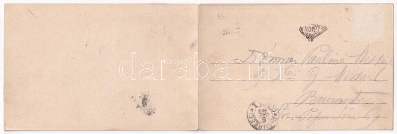 1903 Predeál, Predeal; 2-részes kihajtható panorámalap / 2-tiled folding panoramacard (Rb) - Image 2