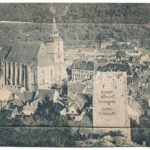 Brassó, Kronstadt, Brasov; látkép. leporellólap 10 képpel (néhány kép levált) / general view. leporellocard with 10 pictures