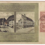 Nagyszeben, Hermannstadt, Sibiu; Hotel Römischer Kaiser / Római császár szálloda / hotel, advertisement (fl)