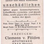 Arad, Clemens v. Földes Apotheker Földes' Margit Creme / Földes-féle gyógyszertár Margit Creme reklámja / pharmacy's cold cream advertisement (szakadás / tear) - Image 2
