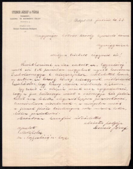 1883-84 Eötvös Károly (1842-1916) politikus, ügyvéd, író, publicista, országgyűlési képviselő, a tiszaeszlári antiszemita várvád-per védőjének levél hagyatéka a per tárgyában, vagy a per miatt kapott levelekkel, táviratokkal.