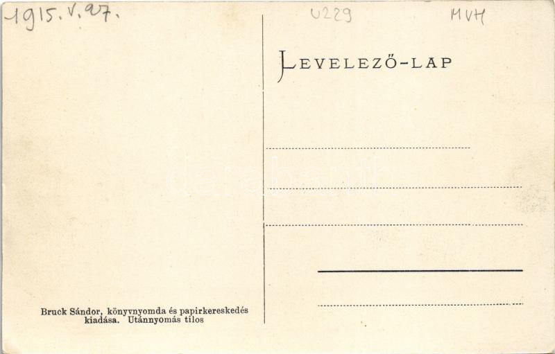 Dombóvár, Újdombóvár; pályaudvar, vasútállomás, gőzmozdony, vonat. Bruck Sándor kiadása - Image 2